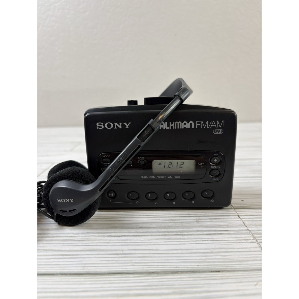 Sony Walkman Cassette Player WM-FX28 Portable Alarm FM/AM Parts or Repair